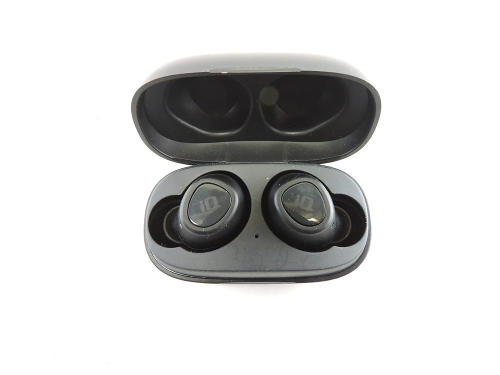 IQ True Wireless Bluetooth Earbuds with Charging Case - Black